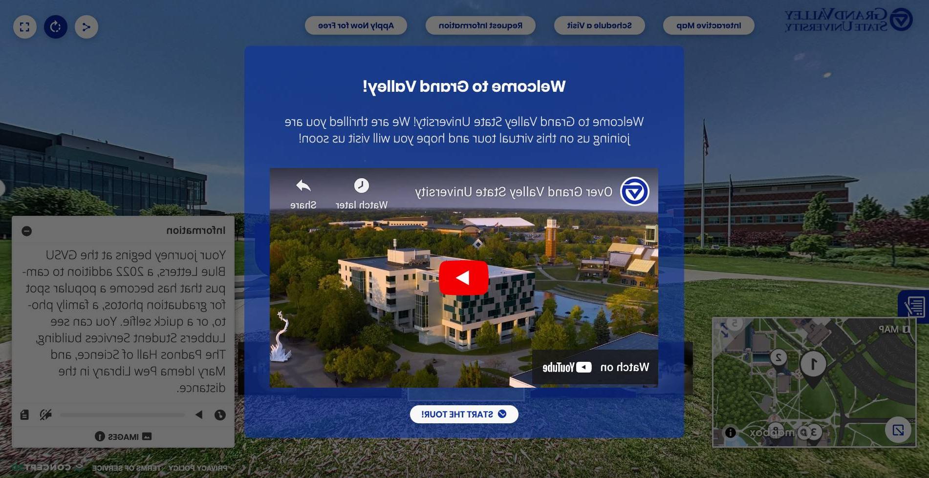 GVSU virtual panorama tour.